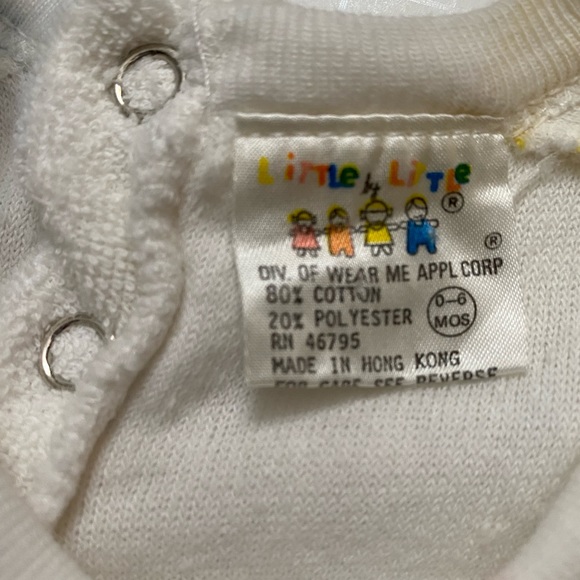 Vintage Little Little 70s -80s Baby Boys Romper One Piece 0-6 months - Picture 6 of 8